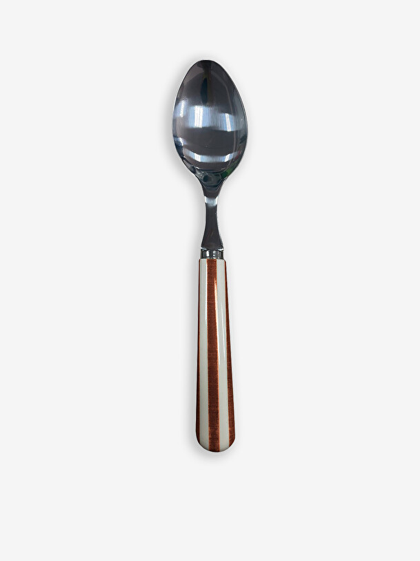 large paul spoon green stripe moka