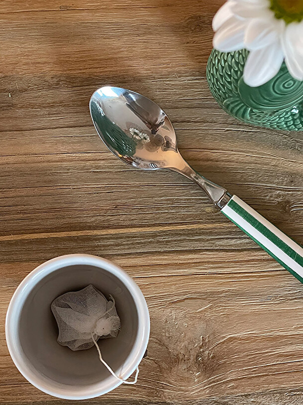 small spoon paul striped green green