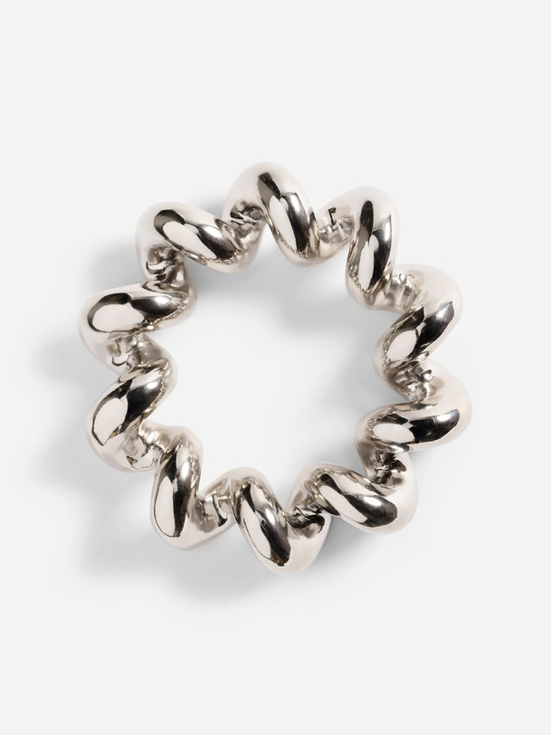 dessous de plat twist silver - klevering chrome