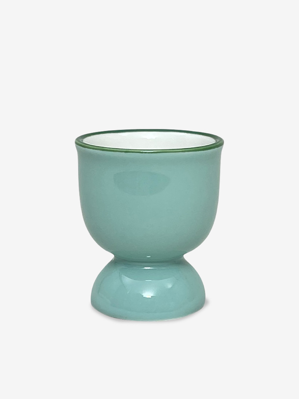coquetier en céramique - bazar de luxe vert clair