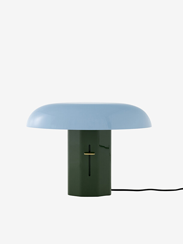 bluegreen table lamp green