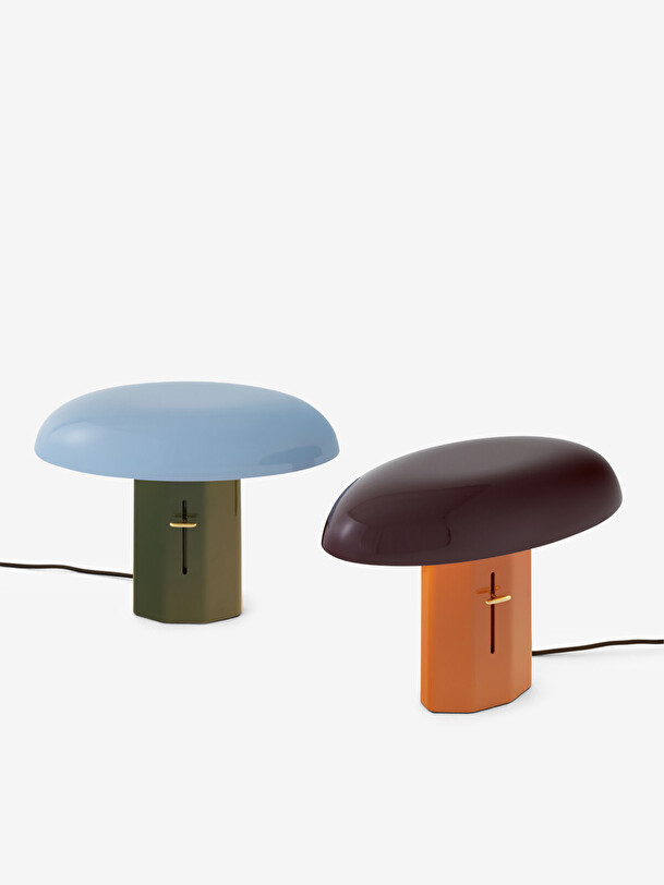 bluegreen table lamp green