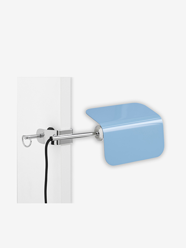 apex lamp clip light blue
