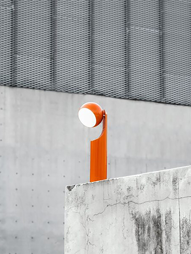 nomad lamp 180 tangerine tangerine