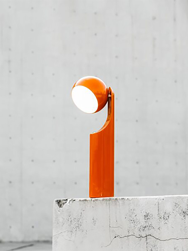 nomad lamp 180 tangerine tangerine