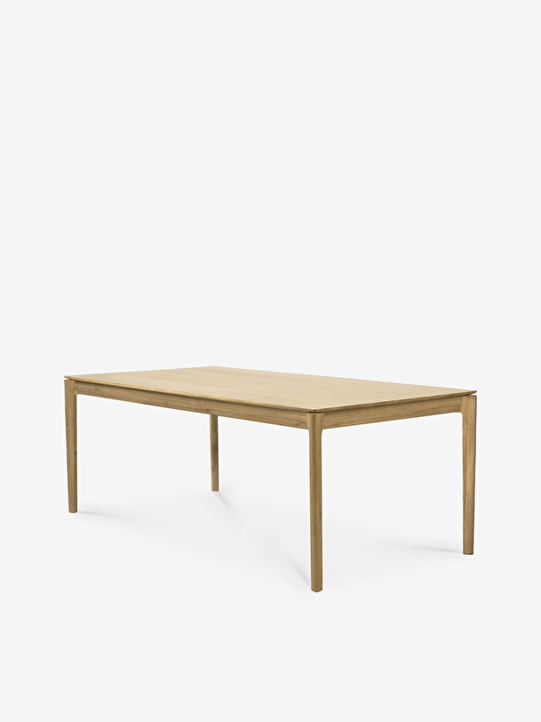 table a rallonge bok en chene - 180280 cm light oak