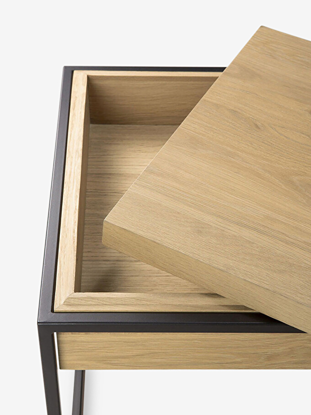 oak monolit bedside table light oak