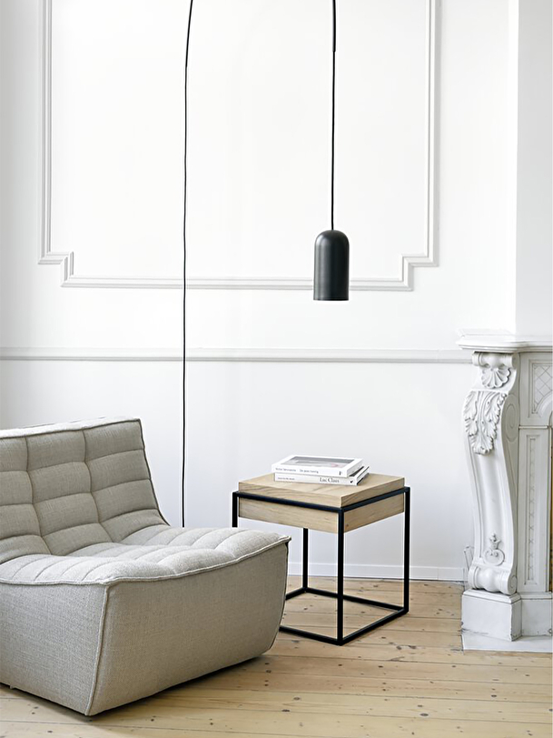oak monolit bedside table light oak