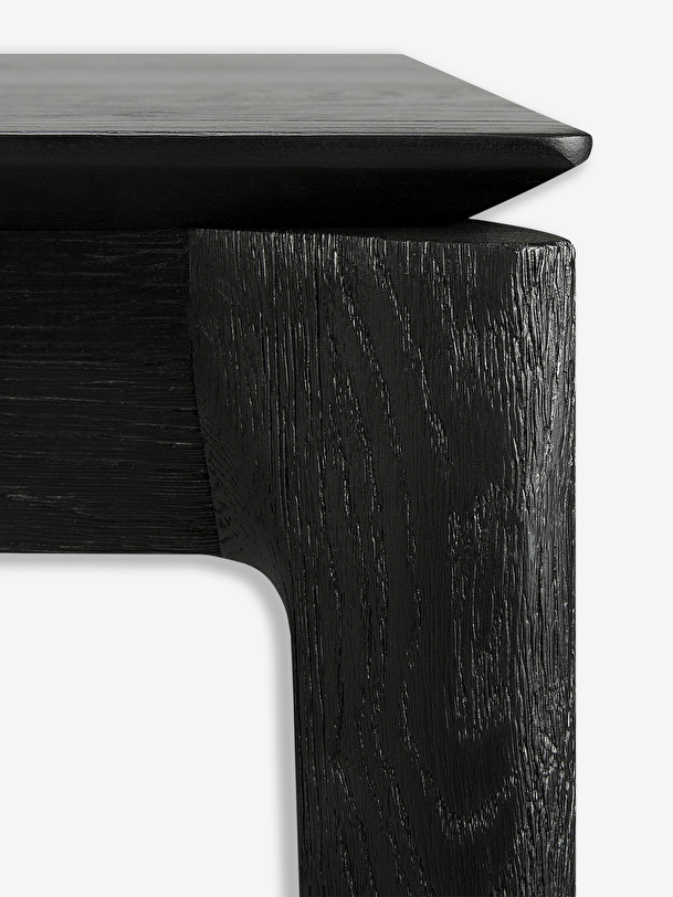 oak bok black table - l180 cm black