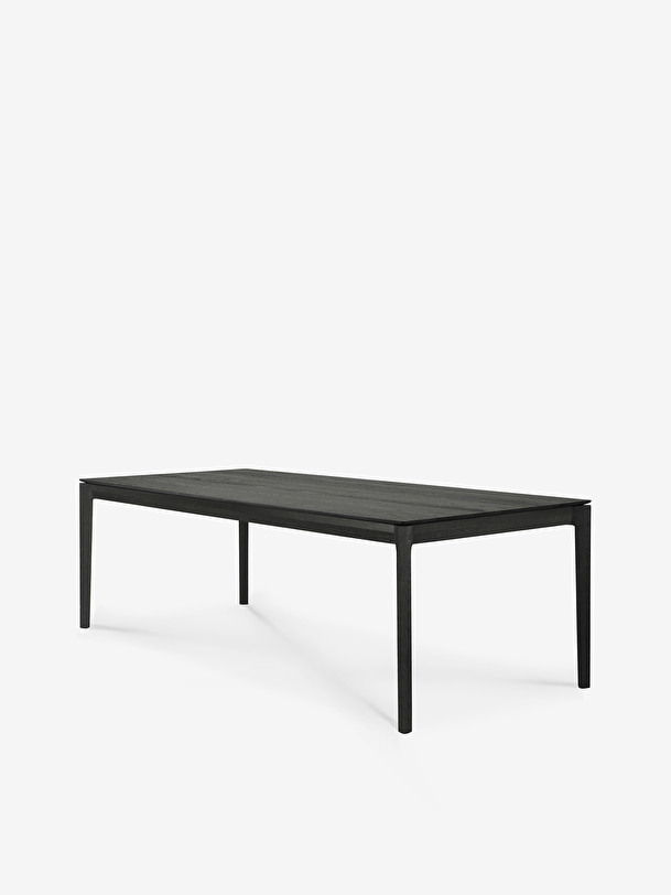 oak bok black table - l240 cm black