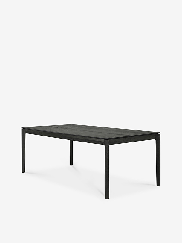 extension oak bok black table - l180280 cm black
