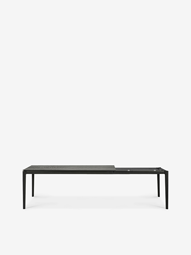 extension oak bok black table - l180280 cm black