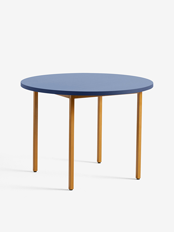 blue foot ochre table d105 blue
