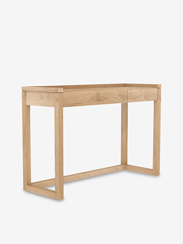 bureau frame en chene - 2 tiroirs light oak