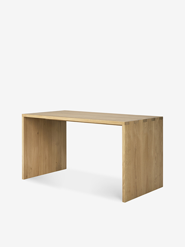 oak u desk light oak