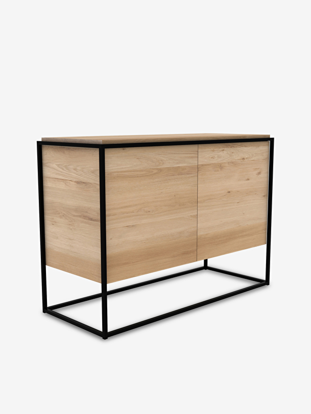 buffet monolit en chene - 2 portes light oak