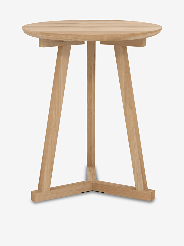 oak tripod table light oak