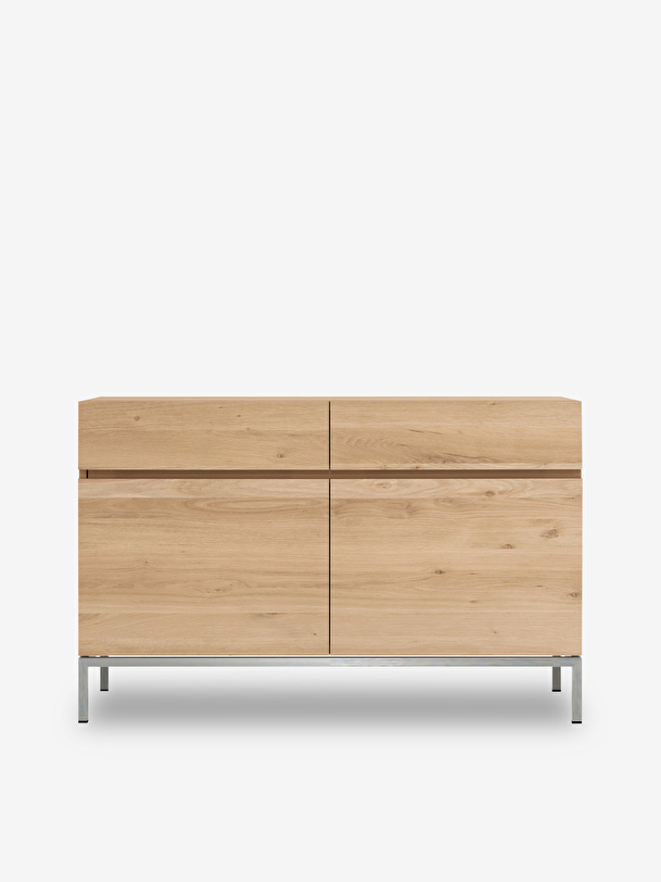 oak sideboard ligna - 2 doors 2 drawers light oak