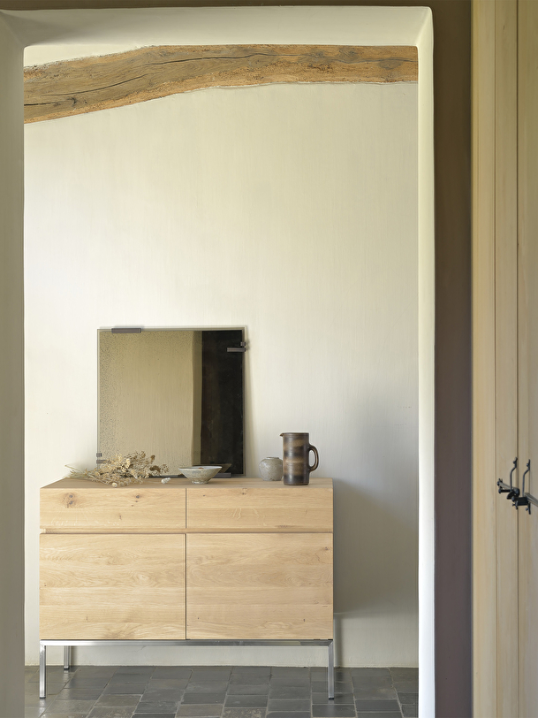 oak sideboard ligna - 2 doors 2 drawers light oak