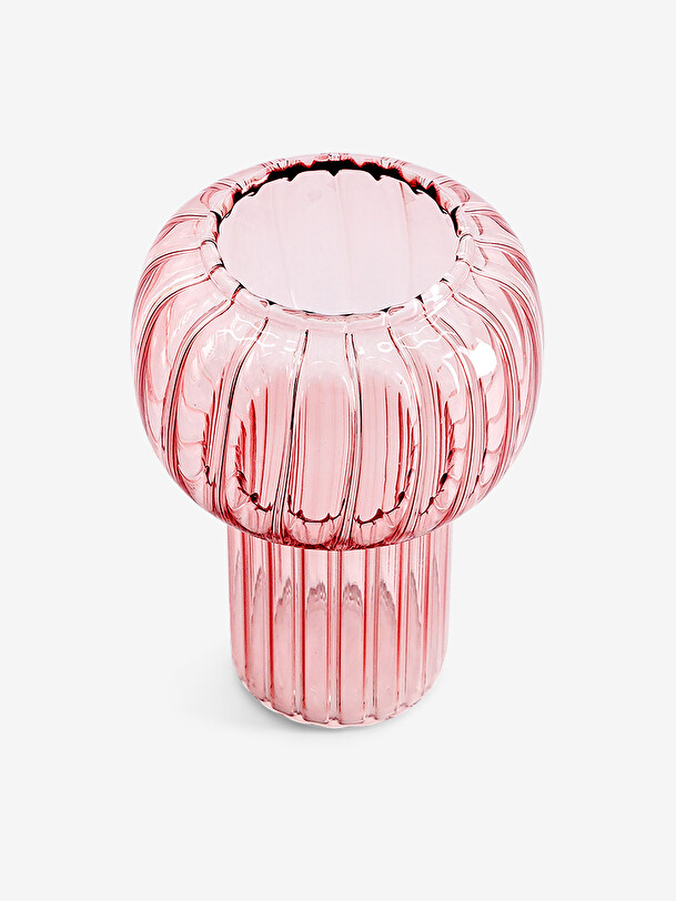 vase twist s pink d9.5 h13 pink