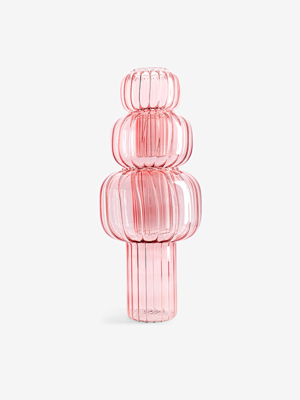 vase twist s pink d9.5 h13 pink