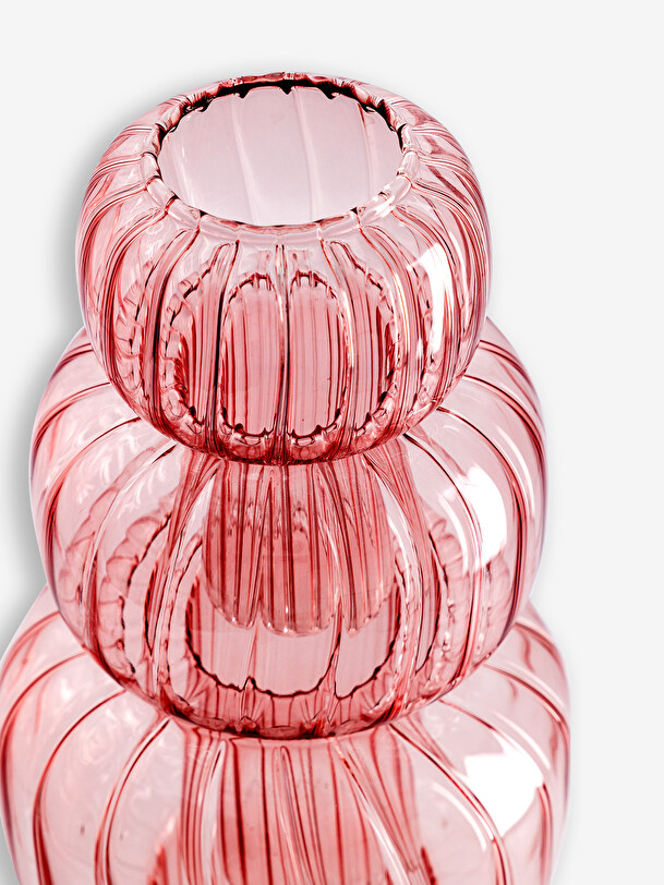 vase twist s pink d9.5 h13 pink