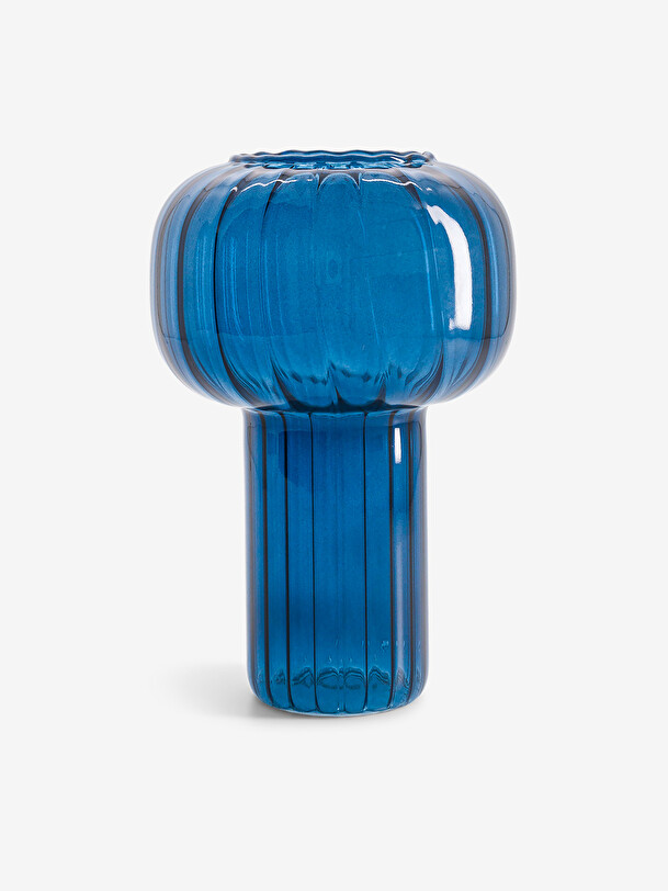 vase twist bleu m blue