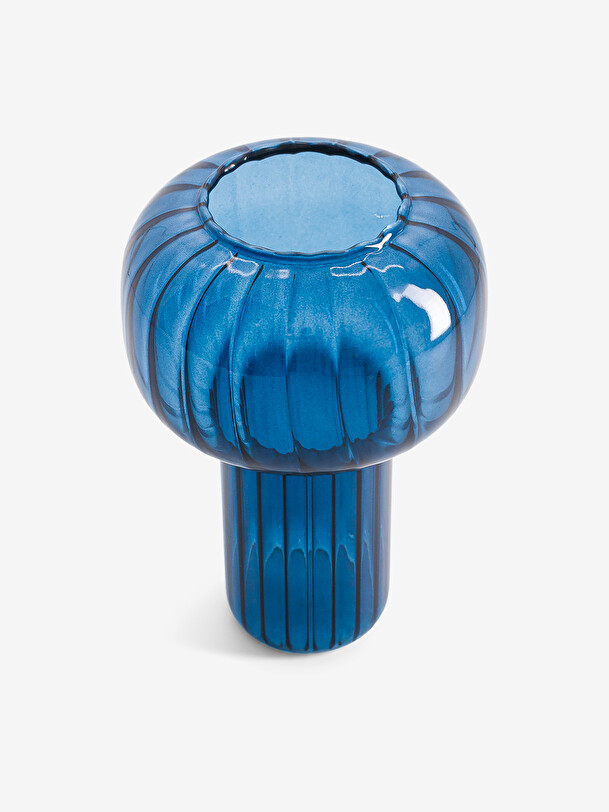vase twist bleu m blue