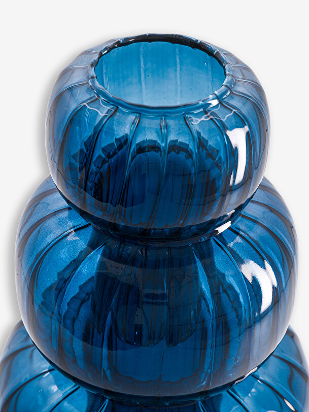 vase twist bleu m blue