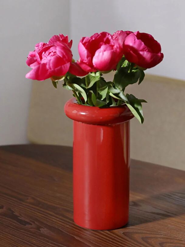 vase turban rouge red