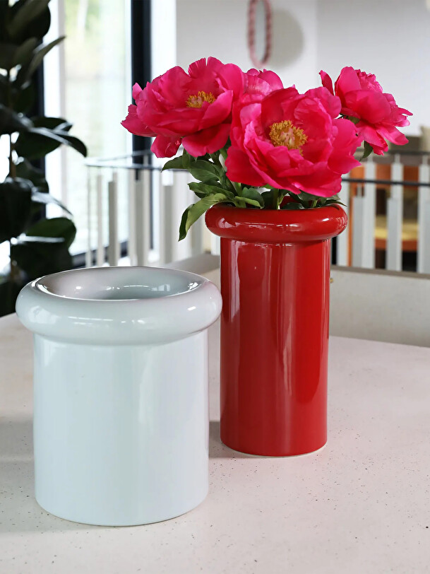 vase turban rouge red