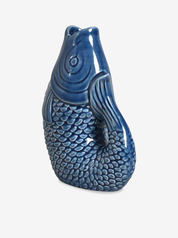 vase poisson bleu - opjet blue