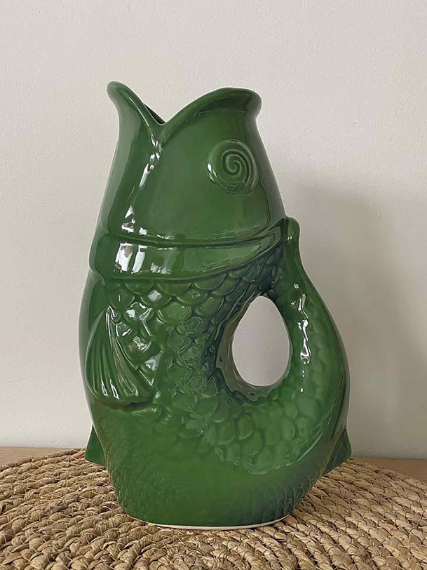 vase poisson kaki - opjet khaki