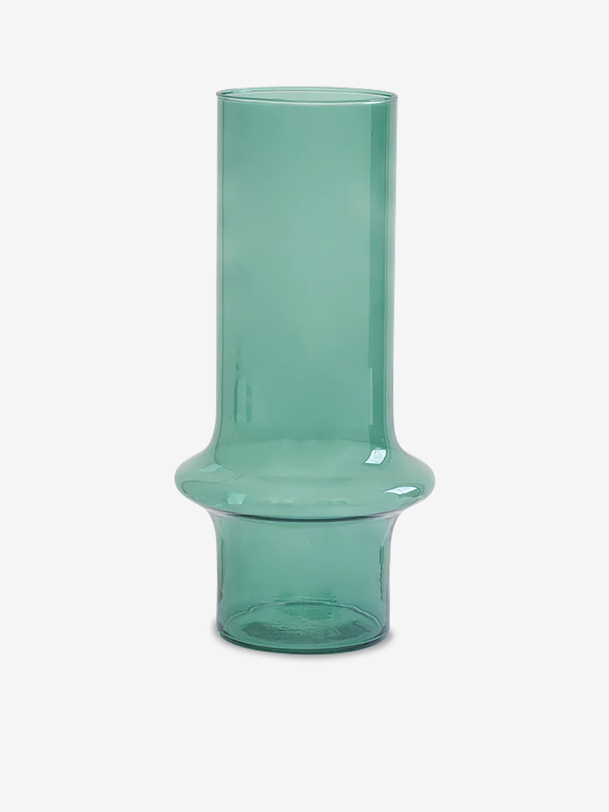vase verre recycle bleu - urban nature culture blue