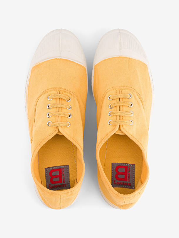 women laces tennis saffron