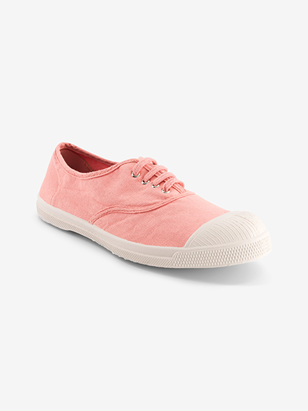 women laces tennis soft pink