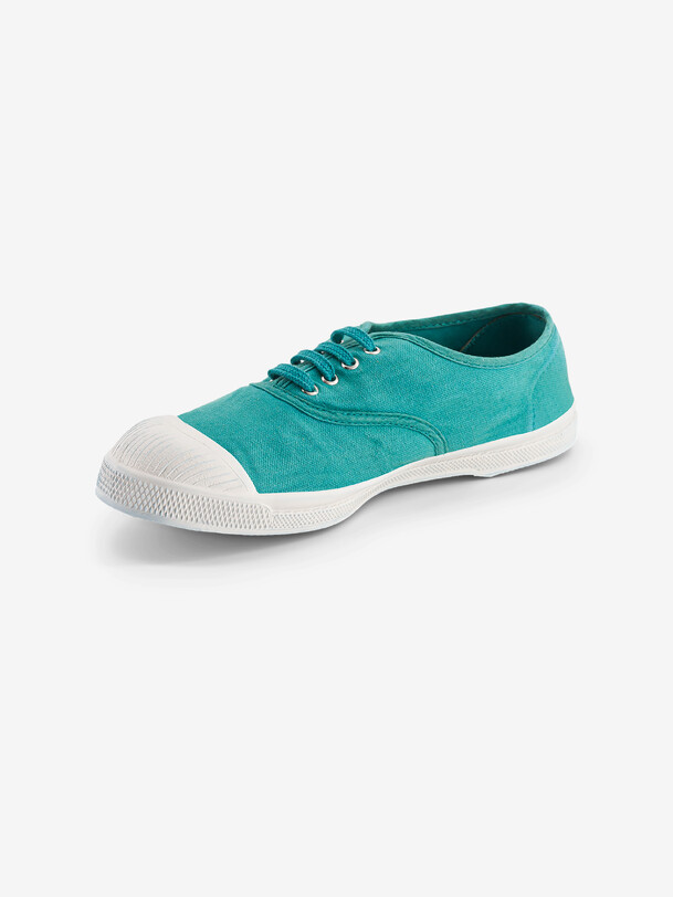 women laces tennis turquoise