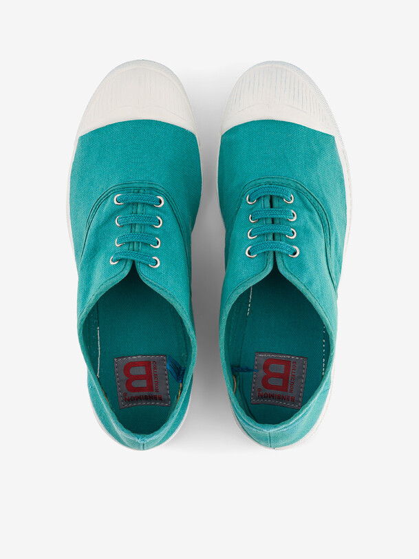 women laces tennis turquoise