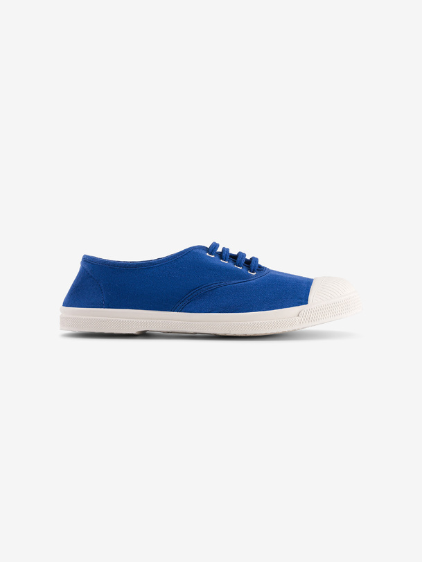 women laces tennis bright blue