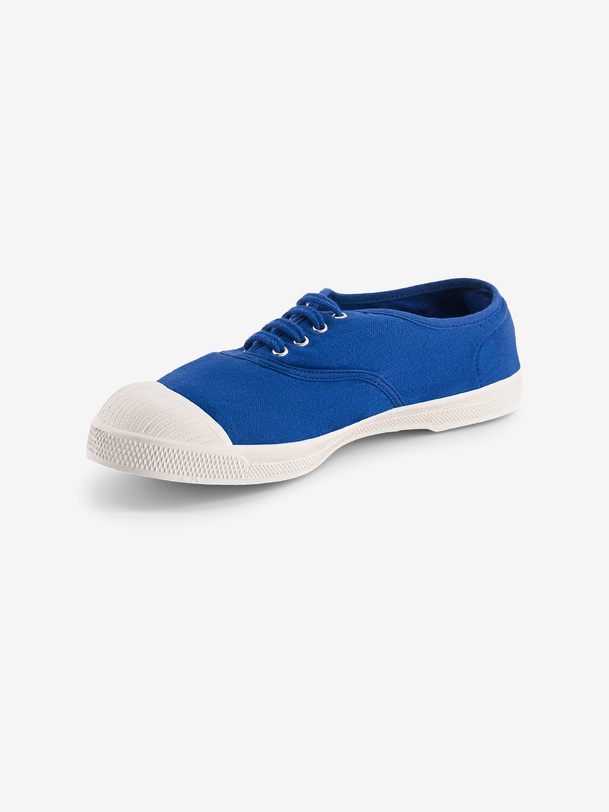 women laces tennis bright blue
