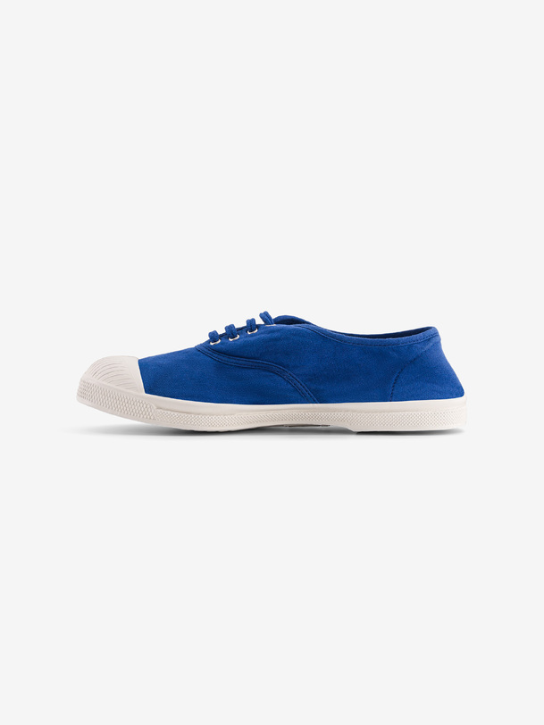 women laces tennis bright blue