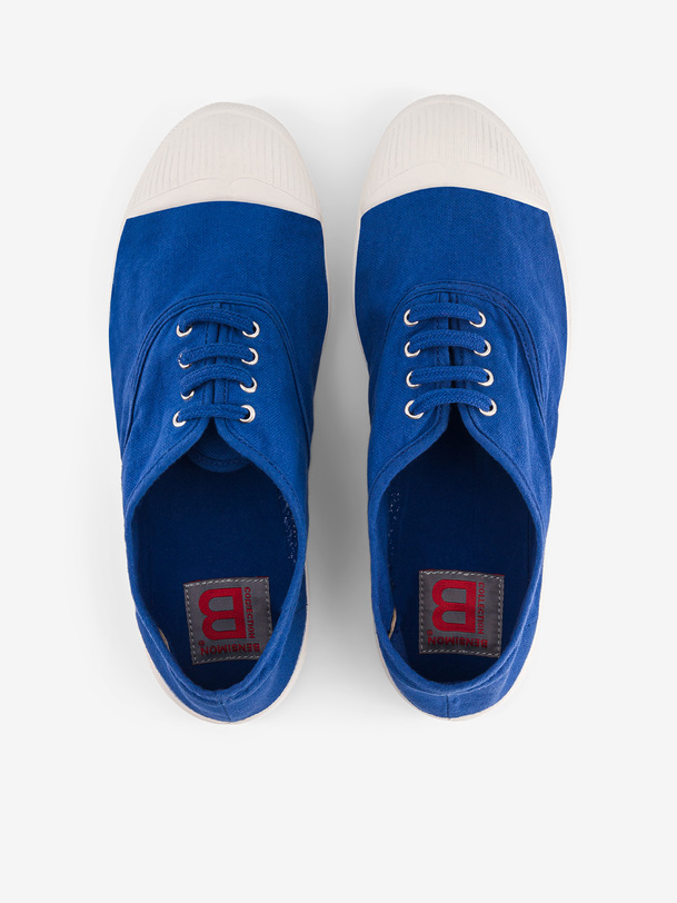 women laces tennis bright blue