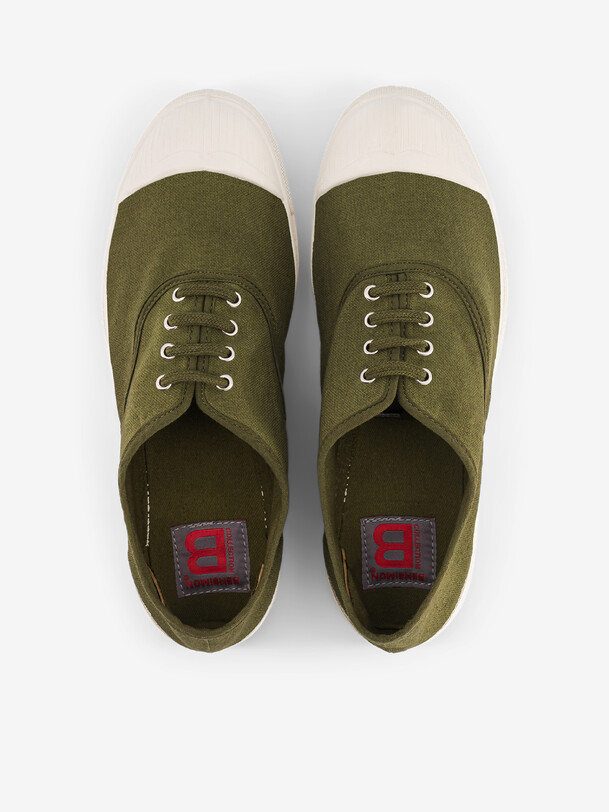 women laces tennis olive